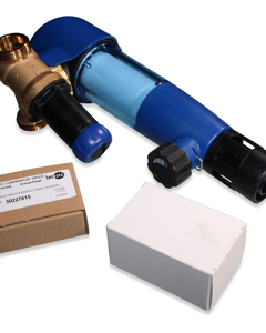 Reversible flow filter DUO DFR 1 1/4" incl. manometer